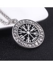 SG Norse Vikings naszyjniki wisiorki Odin's Runes przeznaczenie wilk nadprzyrodzony księżyc Pentagram dla mężczyzn damska biżute