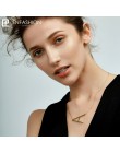 EnFashion list naszyjniki alfabet początkowa wisiorki naszyjnik złoty kolor naszyjnik Choker ze stali nierdzewnej naszyjnik dla 