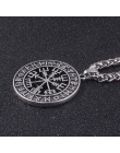 SG Norse Vikings naszyjniki wisiorki Odin's Runes przeznaczenie wilk nadprzyrodzony księżyc Pentagram dla mężczyzn damska biżute