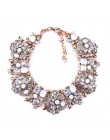 2020 Indian komunikat Choker naszyjnik kobiety luksusowy z kryształkami duży naszyjnik na szelkach Femme etniczne boho duży kołn