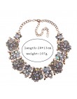 2020 Indian komunikat Choker naszyjnik kobiety luksusowy z kryształkami duży naszyjnik na szelkach Femme etniczne boho duży kołn