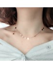 Gwiazda ze stali nierdzewnej naszyjnik kobiety moda biżuteria proste Choker Collares Temperament wisiorki prezent urodzinowy