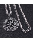 SG Norse Vikings naszyjniki wisiorki Odin's Runes przeznaczenie wilk nadprzyrodzony księżyc Pentagram dla mężczyzn damska biżute