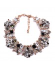 2020 Indian komunikat Choker naszyjnik kobiety luksusowy z kryształkami duży naszyjnik na szelkach Femme etniczne boho duży kołn