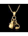 CHICVIE luksusowe Mini rękawica bokserska obecne i naszyjnik dla mężczyzn Unisex Choker łańcuch Hiphop naszyjniki oświadczenie f