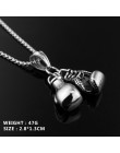 CHICVIE luksusowe Mini rękawica bokserska obecne i naszyjnik dla mężczyzn Unisex Choker łańcuch Hiphop naszyjniki oświadczenie f