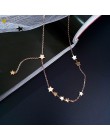 Gwiazda ze stali nierdzewnej naszyjnik kobiety moda biżuteria proste Choker Collares Temperament wisiorki prezent urodzinowy