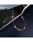 Gwiazda ze stali nierdzewnej naszyjnik kobiety moda biżuteria proste Choker Collares Temperament wisiorki prezent urodzinowy
