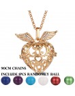 2019 wielostylowy Hollow LOVE Angel Wings stary naszyjnik Music Ball ciąża Bell naszyjnik zapachowy olejek eteryczny wisiorek me