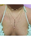 KISSWIFE gorąca sprzedaż złoto srebro kolorowe cekiny długi Tassel gwiazda Choker akcesoria naszyjnikowe dla kobiet biżuteria dw