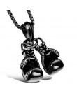 CHICVIE luksusowe Mini rękawica bokserska obecne i naszyjnik dla mężczyzn Unisex Choker łańcuch Hiphop naszyjniki oświadczenie f