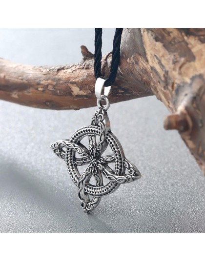 CHENGXUN Viking Wolf z węzeł celtycki antyczny wisiorek religijny naszyjnik mężczyźni moda męska Punk Cool Boys Collier