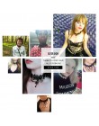 JOUVAL Collares Sexy gotyckie Chokers kryształowe czarne koronkowe szyi Choker naszyjnik Vintage wiktoriański kobiety Chocker bi