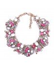 2020 Indian komunikat Choker naszyjnik kobiety luksusowy z kryształkami duży naszyjnik na szelkach Femme etniczne boho duży kołn