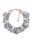 2020 Indian komunikat Choker naszyjnik kobiety luksusowy z kryształkami duży naszyjnik na szelkach Femme etniczne boho duży kołn