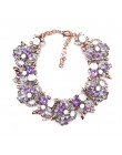2020 Indian komunikat Choker naszyjnik kobiety luksusowy z kryształkami duży naszyjnik na szelkach Femme etniczne boho duży kołn