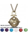 2019 wielostylowy Hollow LOVE Angel Wings stary naszyjnik Music Ball ciąża Bell naszyjnik zapachowy olejek eteryczny wisiorek me
