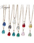 XINYAO 12 kolorów Birthstone naturalny kamień naszyjnik Druzy kwarcowy klejnot kamień kryształ Diy naszyjnik charms kobiety indy
