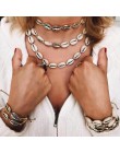 Lalynnlys nowy gorący muszla muszla Choker naszyjnik kobiety dziewczyny w stylu Vintage komunikat wielowarstwowe naszyjniki lato