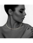 StoneFans proste koraliki Choker naszyjnik kobiety świecący 1 rząd okrągły elastyczny naszyjnik typu Choker ze strasami wyróżnia
