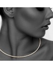 StoneFans proste koraliki Choker naszyjnik kobiety świecący 1 rząd okrągły elastyczny naszyjnik typu Choker ze strasami wyróżnia