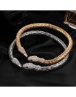 Jeśli mnie modna osobowość Rhinestone Crystal Snake Choker naszyjnik dla kobiet srebrny złoty kolor komunikat biżuteria nowy pro