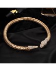 Jeśli mnie modna osobowość Rhinestone Crystal Snake Choker naszyjnik dla kobiet srebrny złoty kolor komunikat biżuteria nowy pro
