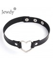 2020 Gothic punk harajuku naszyjnik koło kłódka serce choker ze sztucznej skóry Lady Collares klucz biżuteria dla kobiet naszyjn