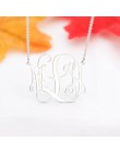 Boho spersonalizowany Monogram naszyjnik ze stali nierdzewnej stalowy łańcuch różany złoty Choker niestandardowe inicjały naszyj