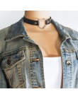 2020 Gothic punk harajuku naszyjnik koło kłódka serce choker ze sztucznej skóry Lady Collares klucz biżuteria dla kobiet naszyjn