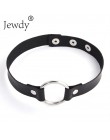 2020 Gothic punk harajuku naszyjnik koło kłódka serce choker ze sztucznej skóry Lady Collares klucz biżuteria dla kobiet naszyjn