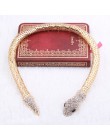 Jeśli mnie modna osobowość Rhinestone Crystal Snake Choker naszyjnik dla kobiet srebrny złoty kolor komunikat biżuteria nowy pro