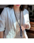 Yumfeel Brand New Crystal Tassel naszyjnik Handmade 9 kolory szlane koraliki długi naszyjnik łańcuch biżuteria moda 3 sztuk/zest
