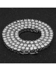 UWIN mężczyzna Hip hop naszyjnik Iced Out 1 taśma z kryształami górskimi Choker błyszczący kryształ tenis naszyjnik łańcuszkowy 