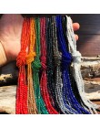 Yumfeel Brand New Crystal Tassel naszyjnik Handmade 9 kolory szlane koraliki długi naszyjnik łańcuch biżuteria moda 3 sztuk/zest