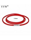 41-70cm 1-3mm czarny skórzany naszyjnik ze sznurka wosk liny dla DIY naszyjniki biżuteria koronka z łańcuszkiem z zapięciem obro