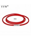 41-70cm 1-3mm czarny skórzany naszyjnik ze sznurka wosk liny dla DIY naszyjniki biżuteria koronka z łańcuszkiem z zapięciem obro