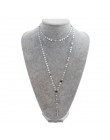 Złoty łańcuch wielowarstwowe cekiny Choker naszyjnik kobiety kryształowe monety naszyjniki z krzyżem wisiorki długi Chocker Coll