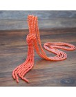 Yumfeel Brand New Crystal Tassel naszyjnik Handmade 9 kolory szlane koraliki długi naszyjnik łańcuch biżuteria moda 3 sztuk/zest