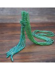 Yumfeel Brand New Crystal Tassel naszyjnik Handmade 9 kolory szlane koraliki długi naszyjnik łańcuch biżuteria moda 3 sztuk/zest