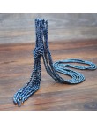 Yumfeel Brand New Crystal Tassel naszyjnik Handmade 9 kolory szlane koraliki długi naszyjnik łańcuch biżuteria moda 3 sztuk/zest