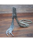 Yumfeel Brand New Crystal Tassel naszyjnik Handmade 9 kolory szlane koraliki długi naszyjnik łańcuch biżuteria moda 3 sztuk/zest