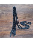 Yumfeel Brand New Crystal Tassel naszyjnik Handmade 9 kolory szlane koraliki długi naszyjnik łańcuch biżuteria moda 3 sztuk/zest