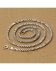 Prawdziwe srebro 925 Sterling Silver mężczyźni kobiety retro tajski srebrny kukurydza naszyjnik S925 czyste srebro okrągły naszy
