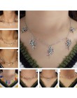 Nowa z łańcuchem naszyjniki ryby kości gwiazdy krzyż Choker naszyjniki dla kobiet zwierząt biżuteria motyl dziewczyna prezenty b