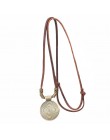 Nowe Chokers Vintage kobiety biżuteria choker naszyjnik colar długi skórzany komunikat naszyjnik kobieta collier kolye collares