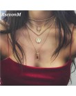 RscvonM krzyż Virgin Chain krzyż ze stopu metalowy pręt 4 warstwy wisiorek naszyjniki czeski biżuteria bogini katolicki Choker n
