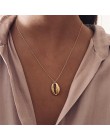 SRCOI Vintage Fashion złoty kolor srebrny muszla naszyjnik z muszelek Boho prosta muszla Ocean Beach czeska biżuteria Bijoux Col
