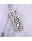 Kwadratowy magnetyczny dyfuzor do aromaterapii ze stali nierdzewnej naszyjnik biżuteria perfumy wisiorek medalion olejku medalio