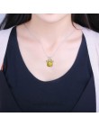 QIHE biżuteria symulowane birthstone naszyjnik Rhinestone łapa stóp print charm naszyjnik spersonalizowane birthstone biżuteria 
